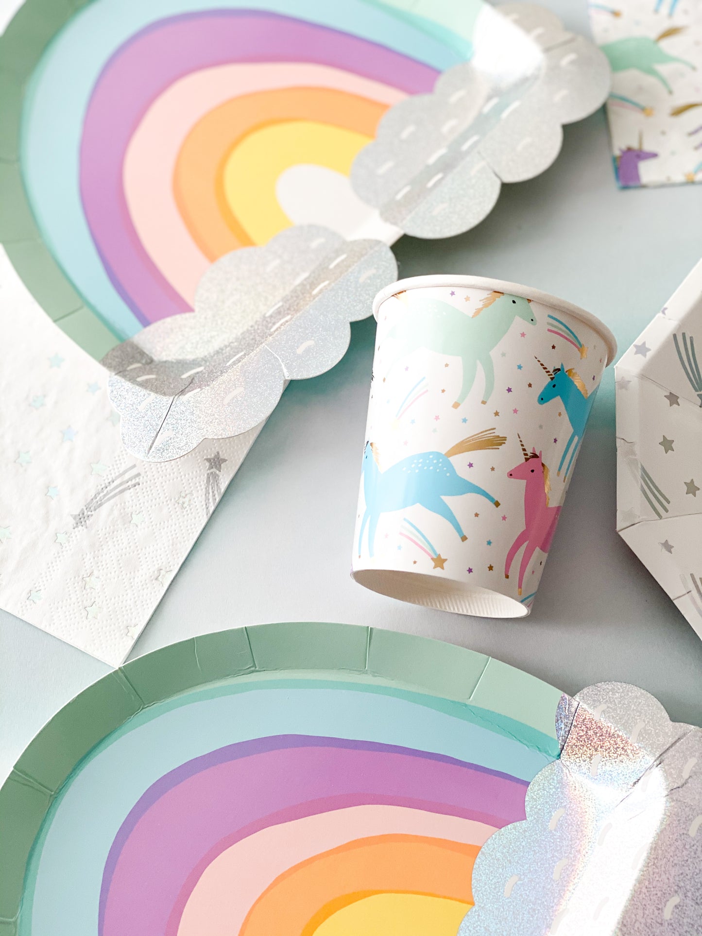 Over the rainbow plates