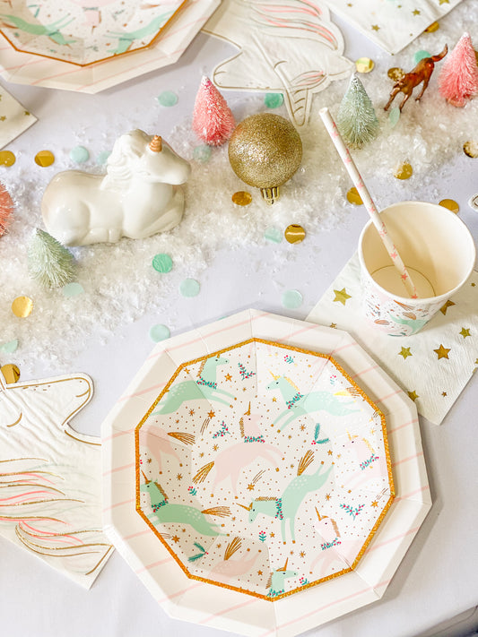 Gold Star Confetti Small Napkins