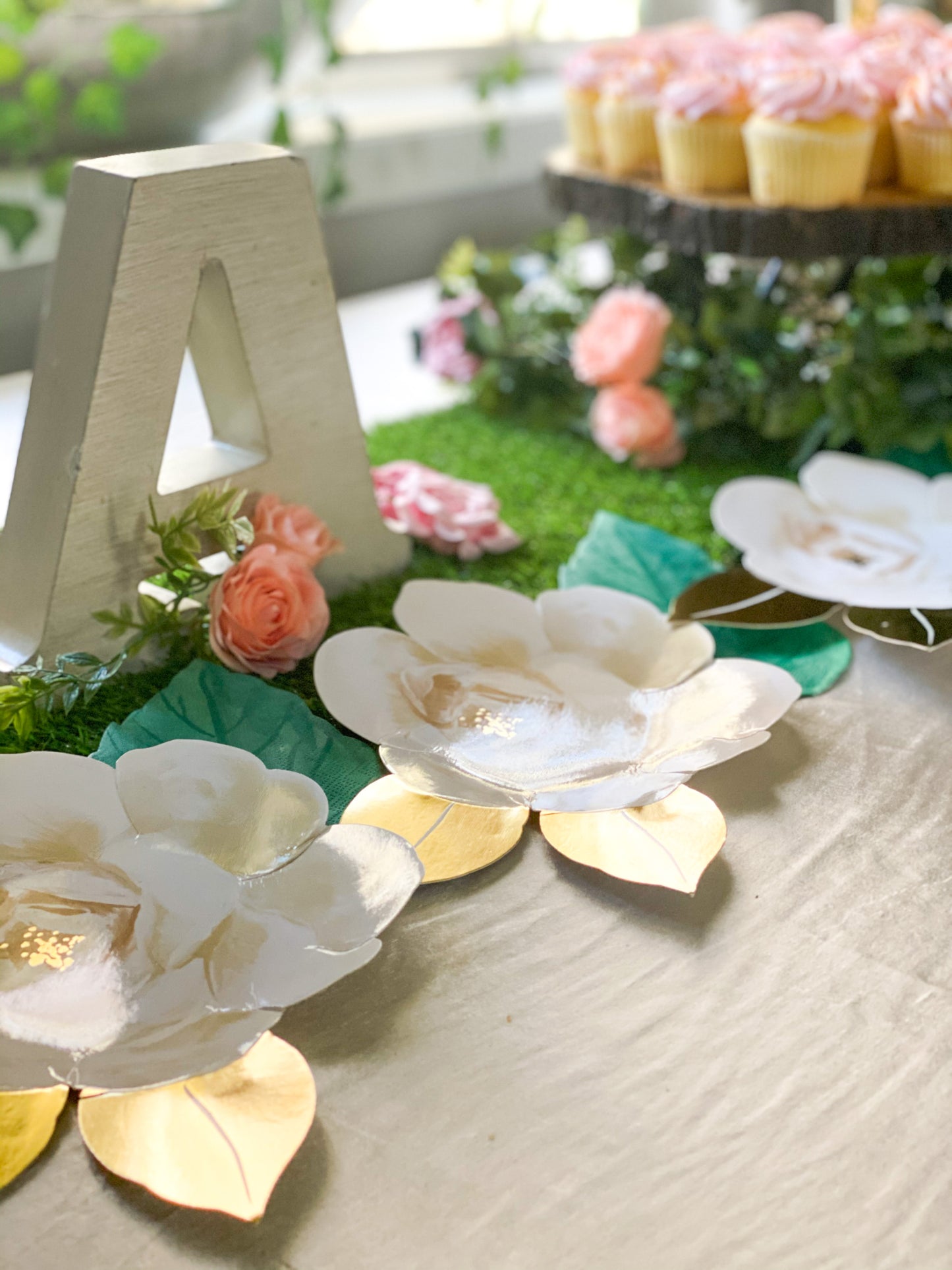 Rose Garden Leaf Napkins