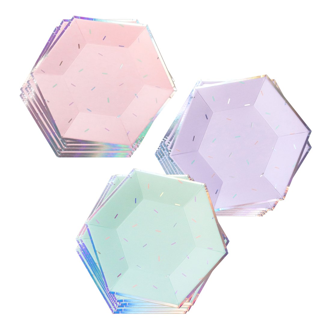 Sprinkles - Pastel Small Paper Plates