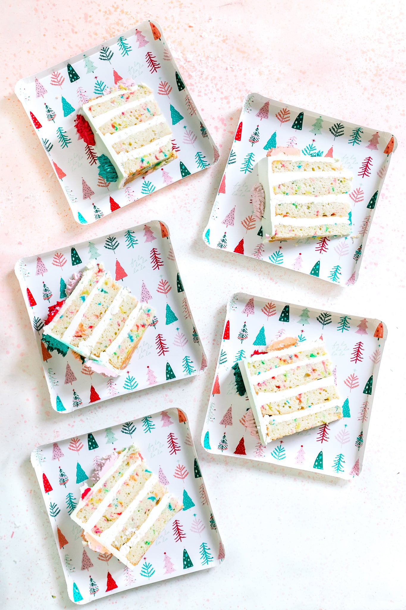 Festive Christmas Trees Dinner Plates