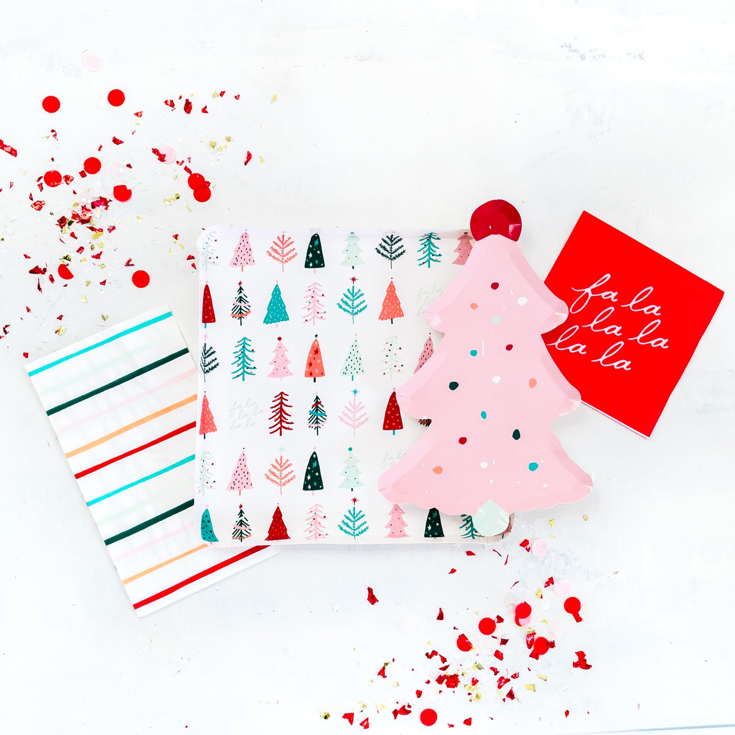 Festive Christmas Trees Dinner Plates