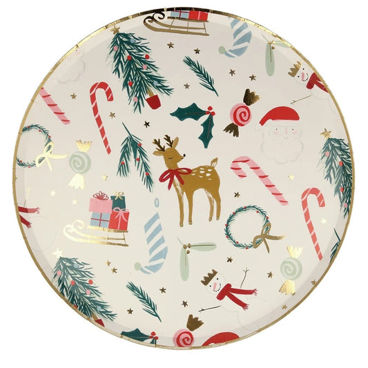 Festive Motif Dinner Plates
