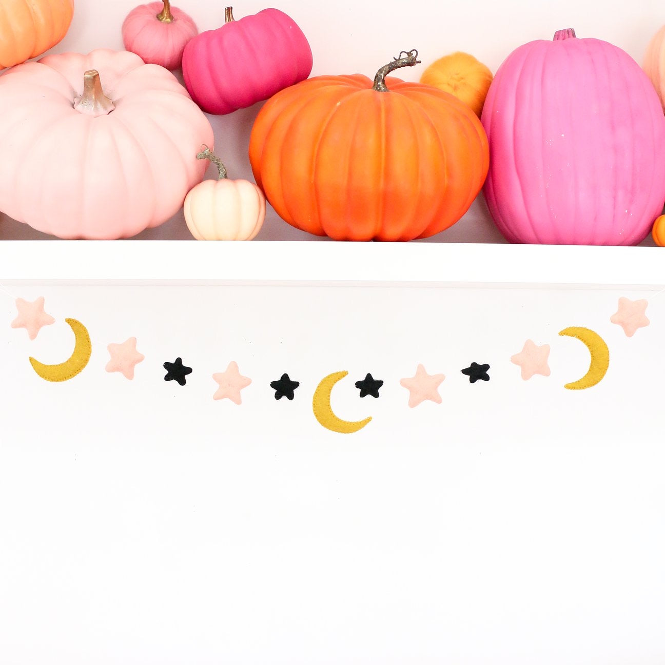 Stars and Moons Felt Garland