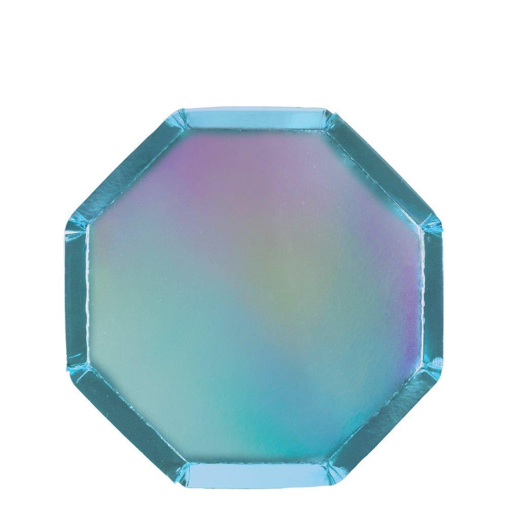 Blue Holographic Side Plates