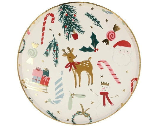 Festive Motif Side Plates