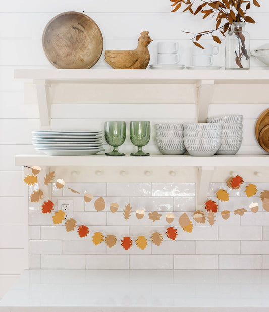 THP802 - Harvest/Thanksgiving Mini Leaves Banner Set