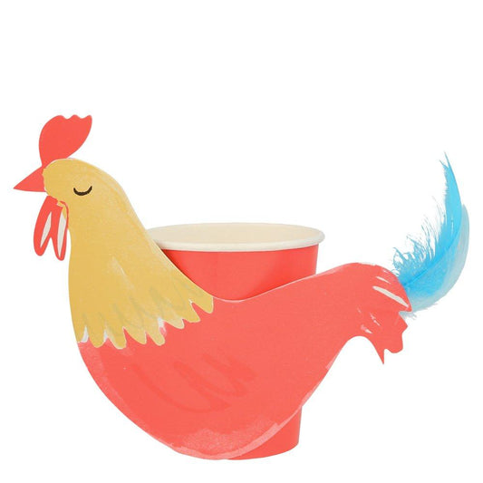 On the Farm Rooster Cups